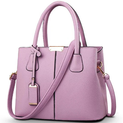 Women  Leather Handbags Large Capacity Bag  Square Shoulder  Bags