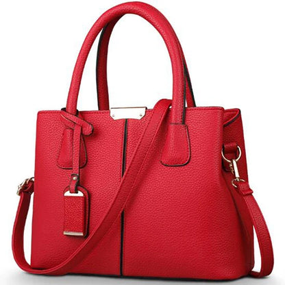 Women  Leather Handbags Large Capacity Bag  Square Shoulder  Bags