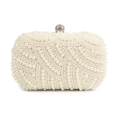 Women Pearl Clutch Bag Purse Evening Bags for Events