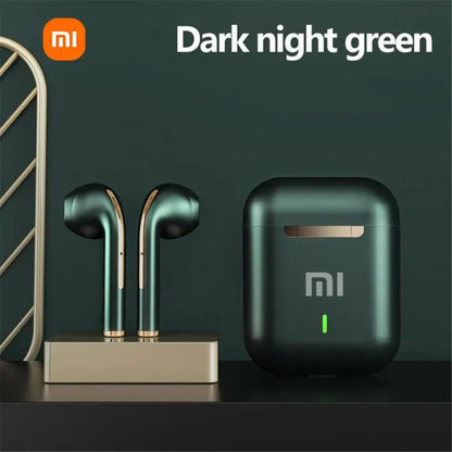 Xiaomi J18 Wireless Bluetooth Earphones with Noise Canceling, Touch Control, and 300mAh Battery, compatible with all phones.