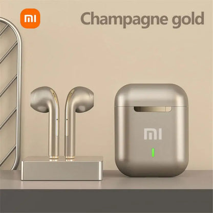 Xiaomi J18 Wireless Bluetooth Earphones with Noise Canceling, Touch Control, and 300mAh Battery, compatible with all phones.