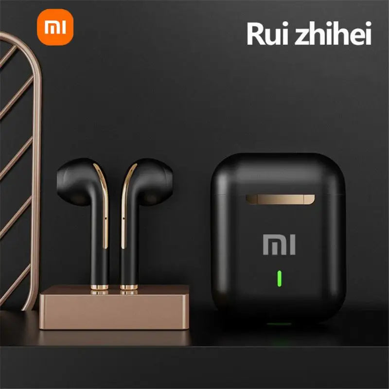 Xiaomi J18 Wireless Bluetooth Earphones with Noise Canceling, Touch Control, and 300mAh Battery, compatible with all phones.