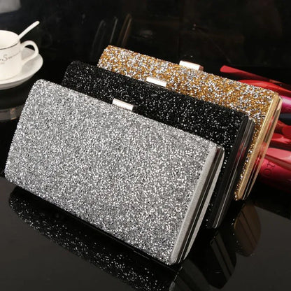 Women Evening Clutch Bag Diamond Sequin Clutch