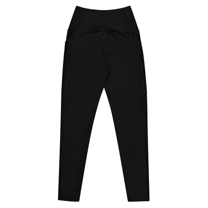 Adult Black Leggings with Pockets - Where Comfort Meets Functionality - Pearl Of Faith Clothing Store Limited