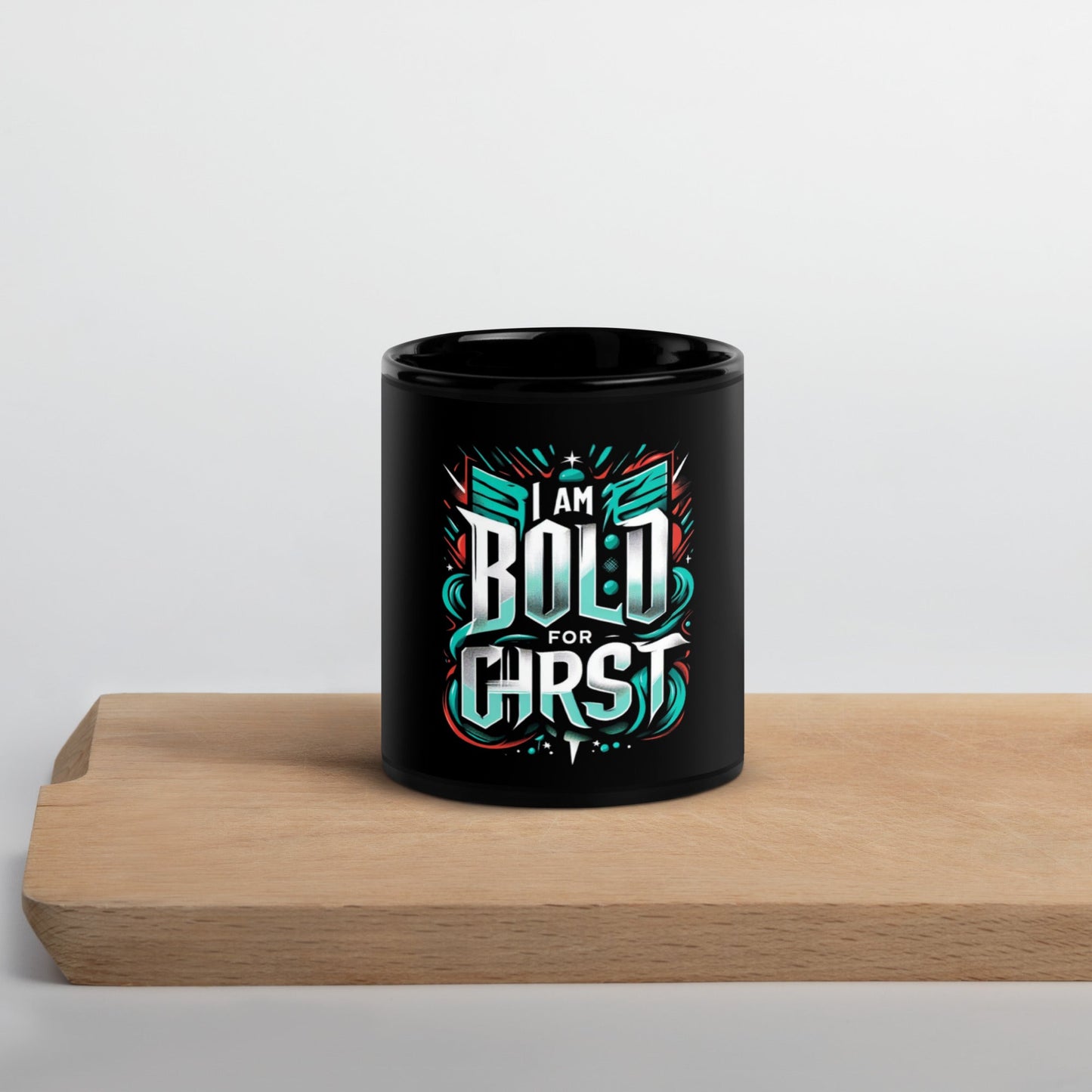 Black Glossy Mug - Pearl Of Faith Clothing Store Limited