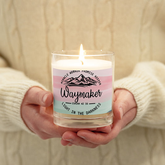 Waymaker Glass jar soy wax candle